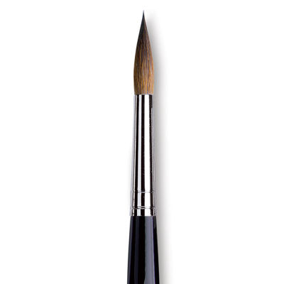 Da Vinci Maestro Kolinsky Brush - Long Tapered Round, Short Handle, Size 10