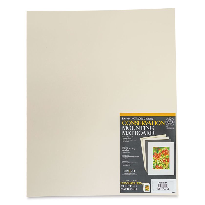 Lineco Conservation Matboard - Aged White, 4 ply, Pkg of 25, 16