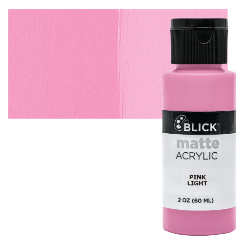 FolkArt Matte Acrylic Paint - Bright Pink, 2 oz, Bottle