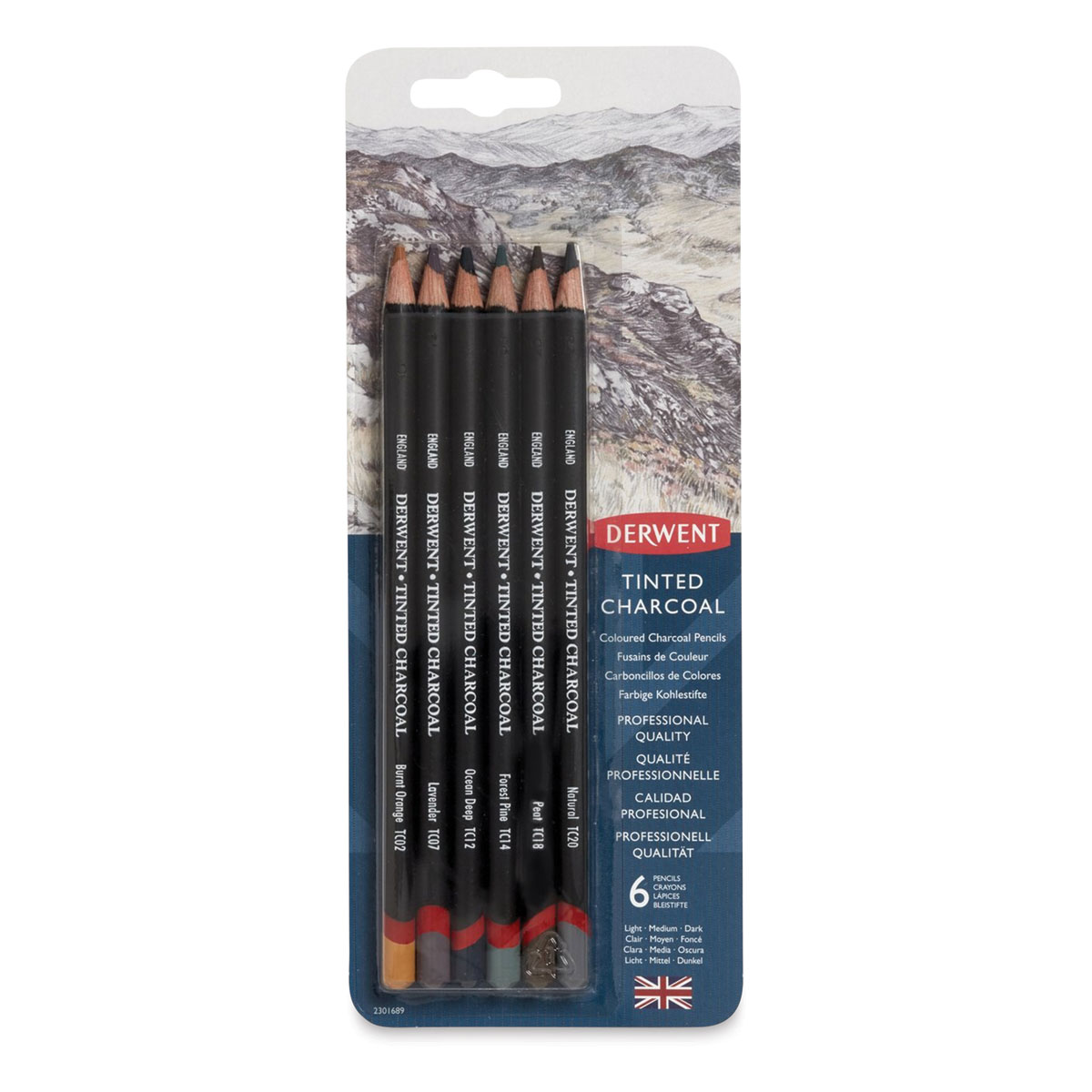 Derwent Charcoal Pencils, Pencils