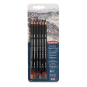 Derwent Tinted Charcoal Pencil Set - Blister Pack, Set of 6