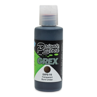 Grex Private Stock Airbrush Color - Transparent Burnt Umber, 2 oz