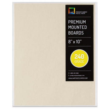 UArt Premium Sanded Pastel Paper Board - 8" x 10", Neutral, 240 Grit
