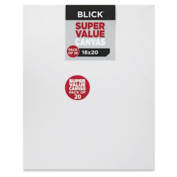 Open in modal - Blick Super Value Canvas Pack - 16" x 20", Pkg of 20