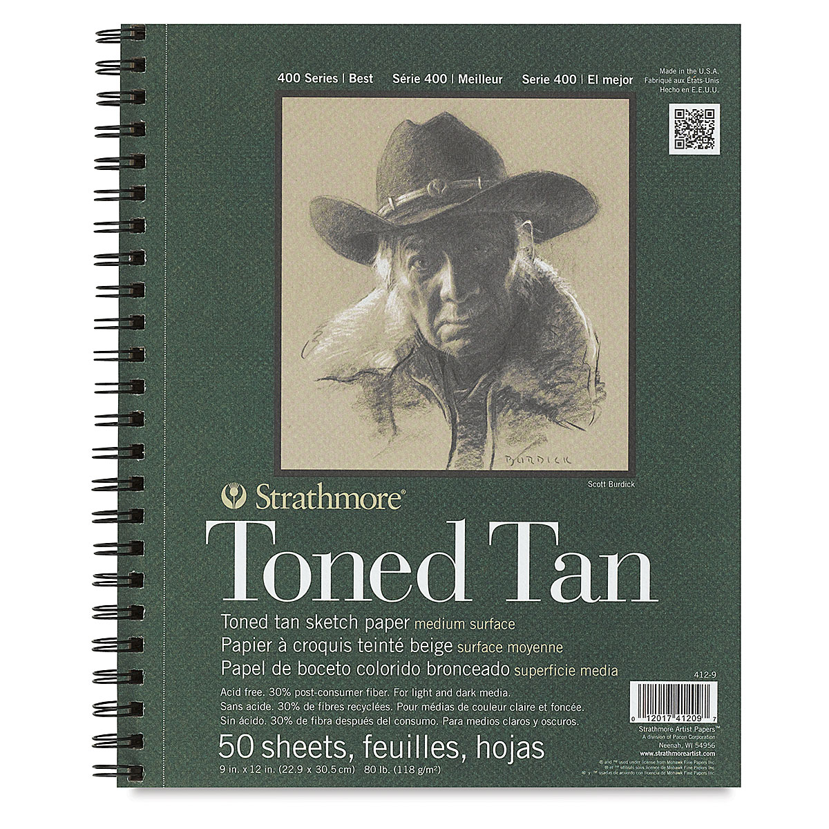 Strathmore 400 Series Recycled Toned Sketch Wirebound Pads