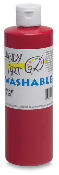 Handy Art Washable Paint - Red, 16 oz