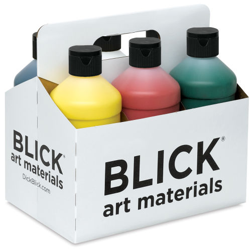 Blickrylic Student Acrylics - Basic Color Set, Pack of 6, Pints