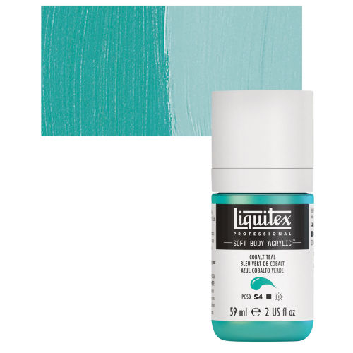 Liquitex Soft Body Artist Acrylics - Cobalt Teal, 59 ml bottle