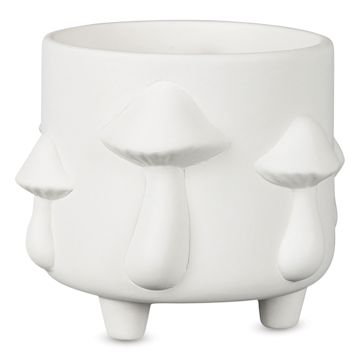 Open in modal - Mayco Earthenware Bisque Footed Containers - Mushrooms, Pkg of 6
