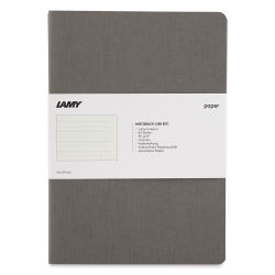 Lamy Booklets - Grey, 21 cm x 14.5 cm, Pkg of 3 (front of book)