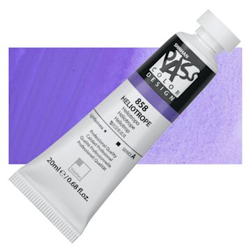 Open in modal - ShinHan Pass Colors Opaque Watercolor Tube - Heliotrope, 20 ml tube and swatch