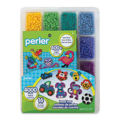 Perler Tray of 4000 Beads, Assorted Colors