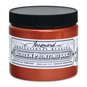 Jacquard Screen Printing Ink - Copper (Metallic), 16 oz