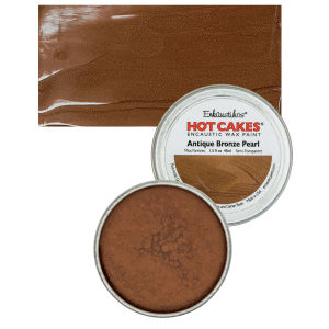 Enkaustikos Hot Cakes Encaustic Wax Paint - Antique Bronze Pearl, 45 ml tin