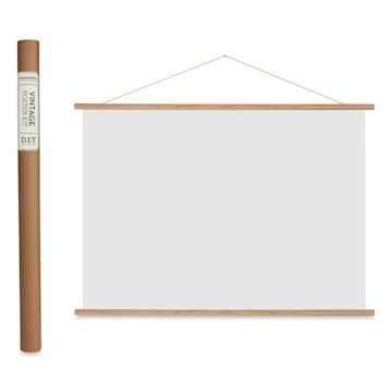 Open in modal - Cavallini Horizontal Vintage Poster Hanging Kit (holding blank poster)