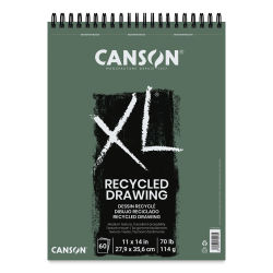 Canson XL Recycled Drawing Pad - 11'' x 14'', Wirebound Top, 60 Sheets