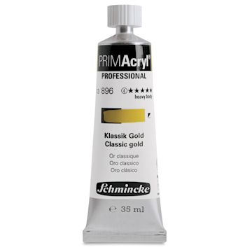 Open in modal - Schmincke Primacryl Professional Acrylic Paint - Classic Gold, 35 ml Tube