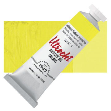 Utrecht Artists' Oil Paint - Cadmium Yellow Lemon, 37 ml tube