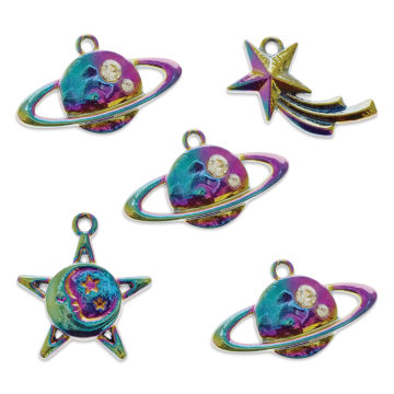 Forever In Time Metal Charms - Planets