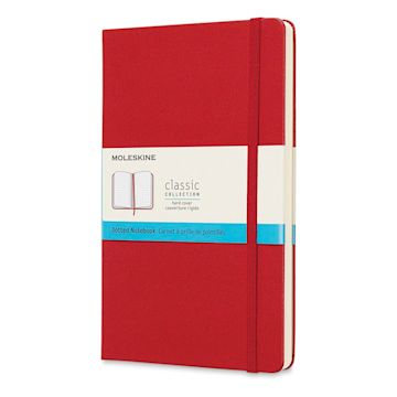 Open in modal - Moleskine Classic Hardcover Notebook - Scarlet Red, Dotted, 8-1/4" x 5"