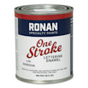 Ronan One Stroke Lettering Enamel - Maroon, Pint
