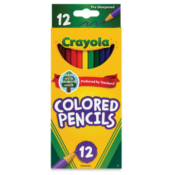 Crayola Colored Pencils - Assorted Colors, Set of 12 (front of package)