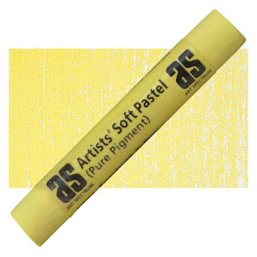 Open in modal - Art Spectrum Artists' Soft Pastel - Spectrum Yellow 504V pastel and swatch