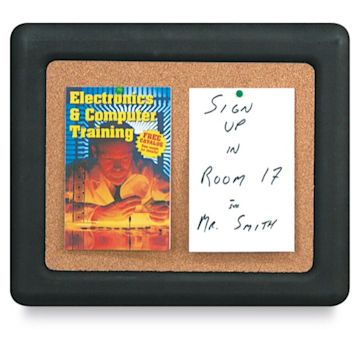 Open in modal - Pedestal Sign - 14" x 11", Cork Insert - holding examples (not included)