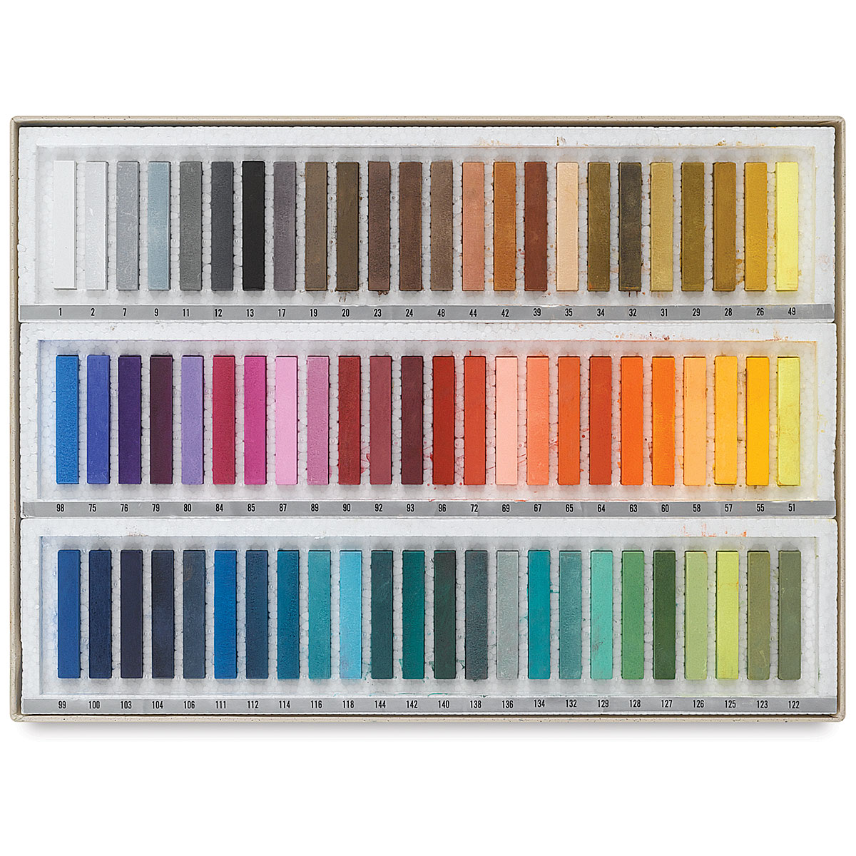 Paul Rubens Professional Soft Pastels, 40 Portrait Colors Chalk Pastels  Vibrant Smooth and High Adhesion for Painting, Drawing, Blending, Crafting