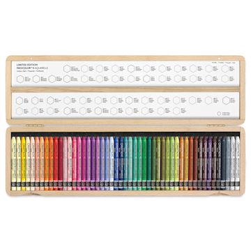 Open in modal - Caran d'Ache Neocolor II Aquarelle Artists' Pastels - Assorted Colors, Special Edition, Wood Box of 50