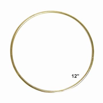 Open in modal - Pepperell Brass Plated Macramé Ring - 12"