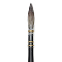 Da Vinci Casaneo Synthetic Squirrel Watercolor Brush -  Quill Round Wash, Size 2/0, Short Handle, Synthetic