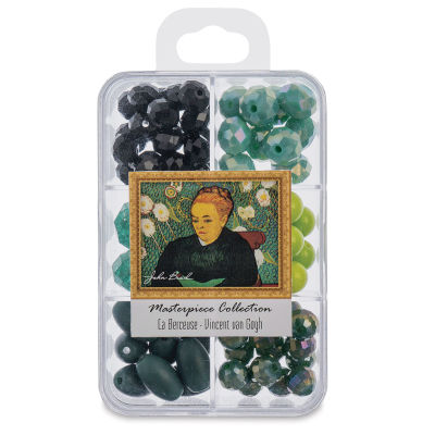 John Bead Masterpiece Collection Glass Bead Box - La Berceuse/Vincent van Gogh (Front of packaging)