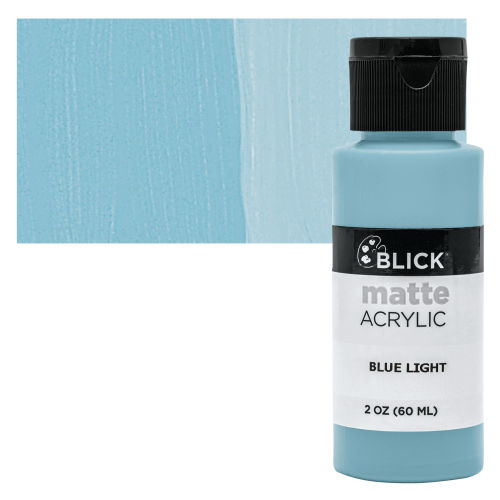 Blick Matte Acrylic - Blue Light, 2 oz bottle