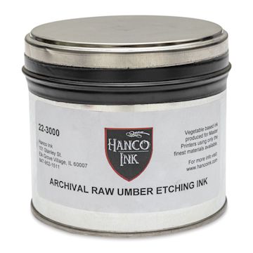 Open in modal - Hanco Oil Based Etching Ink - 1 lb, Raw Umber - front