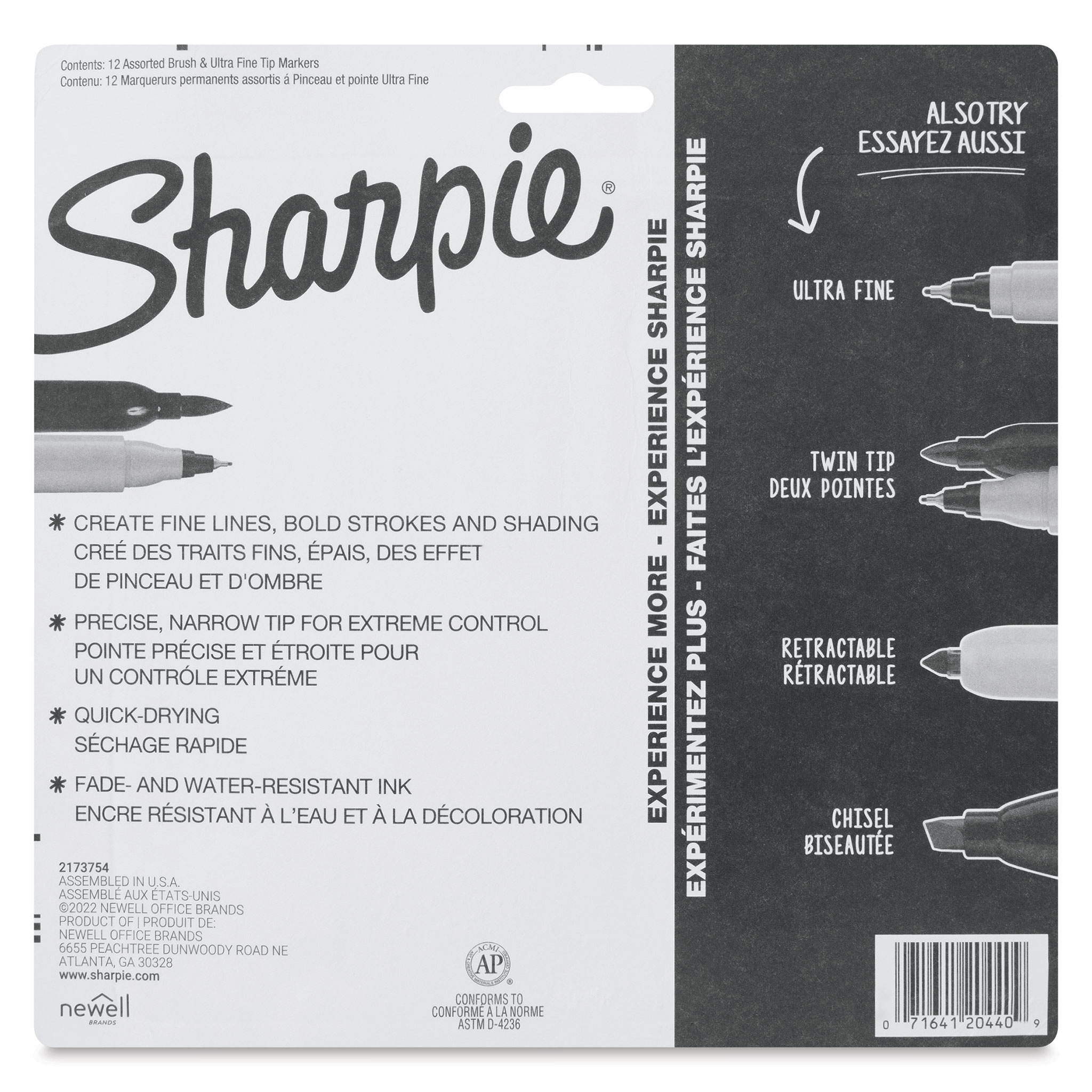Sharpie Brush Twin Tip Markers - 12 Piece Set