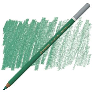Open in modal - Stabilo CarbOthello Pastel Pencil - Emerald Green pencil and swatch