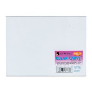 Open in modal - Richeson Clear Carve Linoleum - Piece, 6" x 8" - front of packaging