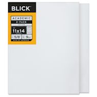 Blick Academic Cotton Stretched Canvas Pack - 11" x 14", Pkg of 2