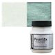 Jacquard Pearl-Ex Pigment - 0.50 oz, Interference Green jar and swatch