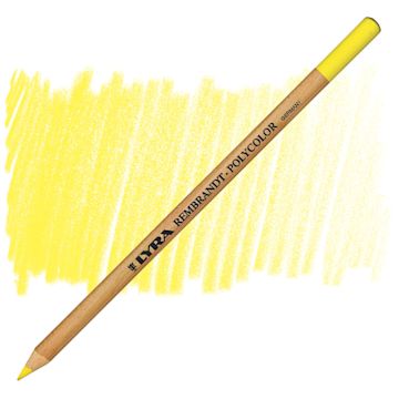 Open in modal - Lyra Rembrandt Polycolor Premium Oil-Based Colored Pencil -Cadmium Yellow Lemon pencil and swatch