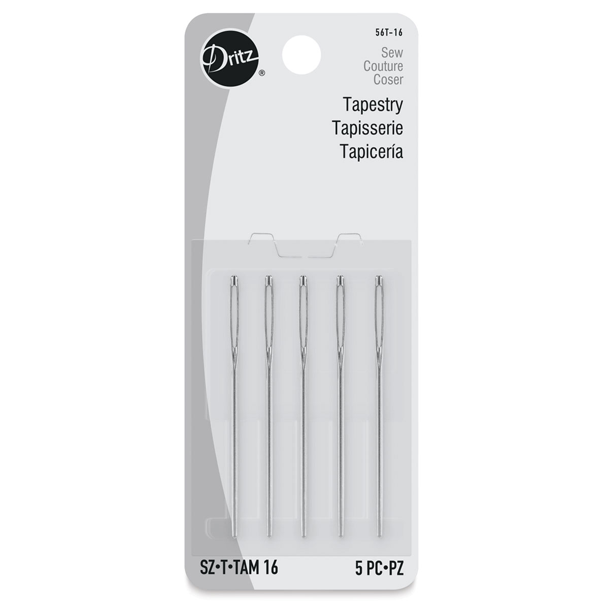 Size 16 5-Count Dritz 56T-16 Tapestry Hand Needles