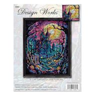 Design Works Counted Cross Stitch Kit - Haunted House, 11" x 14"