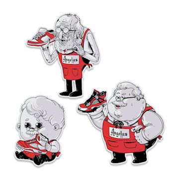 Open in modal - Angelus Sticker Pack - AlexMDC “Old School” Series, Set of 3