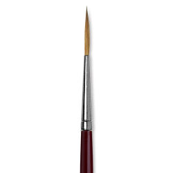 Da Vinci Kolinsky Red Sable Brush - Medium Pointed Liner, Long Handle, Size 4