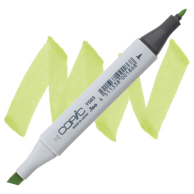 Copic Classic Marker - Yellow Green YG03 swatch and marker