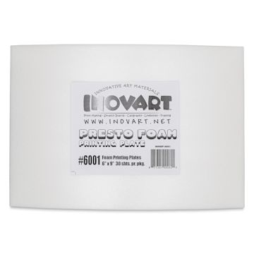 Open in modal - Inovart Printfoam for Block Printing - Pkg of 30, 6" x 9" - front of packaging