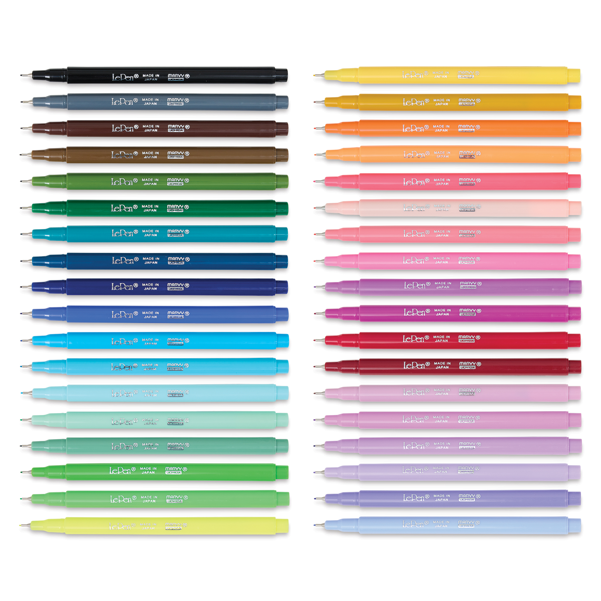 Le Pen Pigment Primary Colors - Set of 6