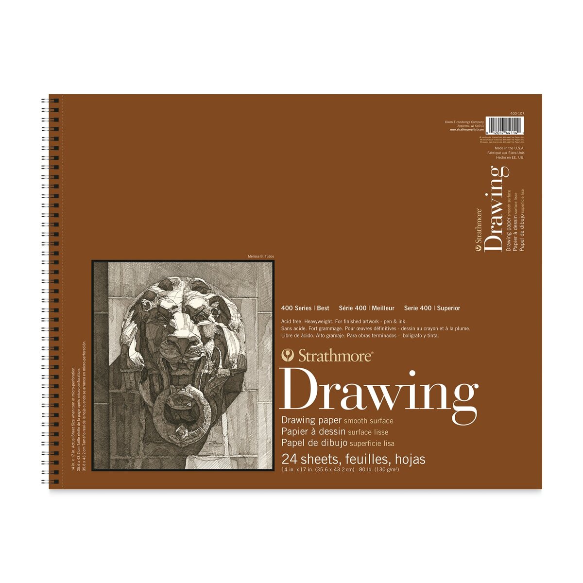 Strathmore Drawing Paper Pad 400 Series Smooth Surface 14 x 17