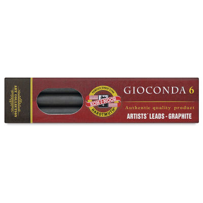Koh-I-Noor Gioconda 5.6mm Graphite Leads - Front of package of 6 shown
